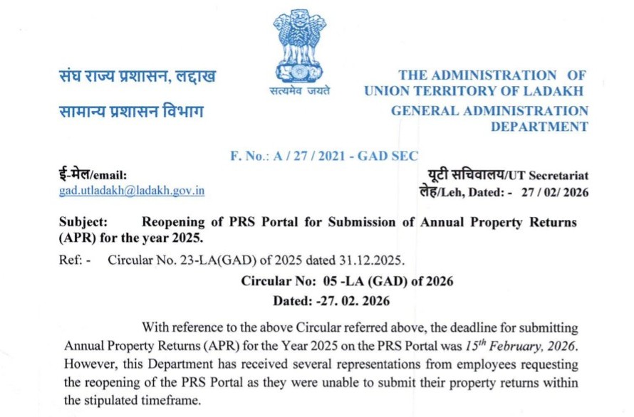 Reopening of PRS Portal for APR Submission (2025)