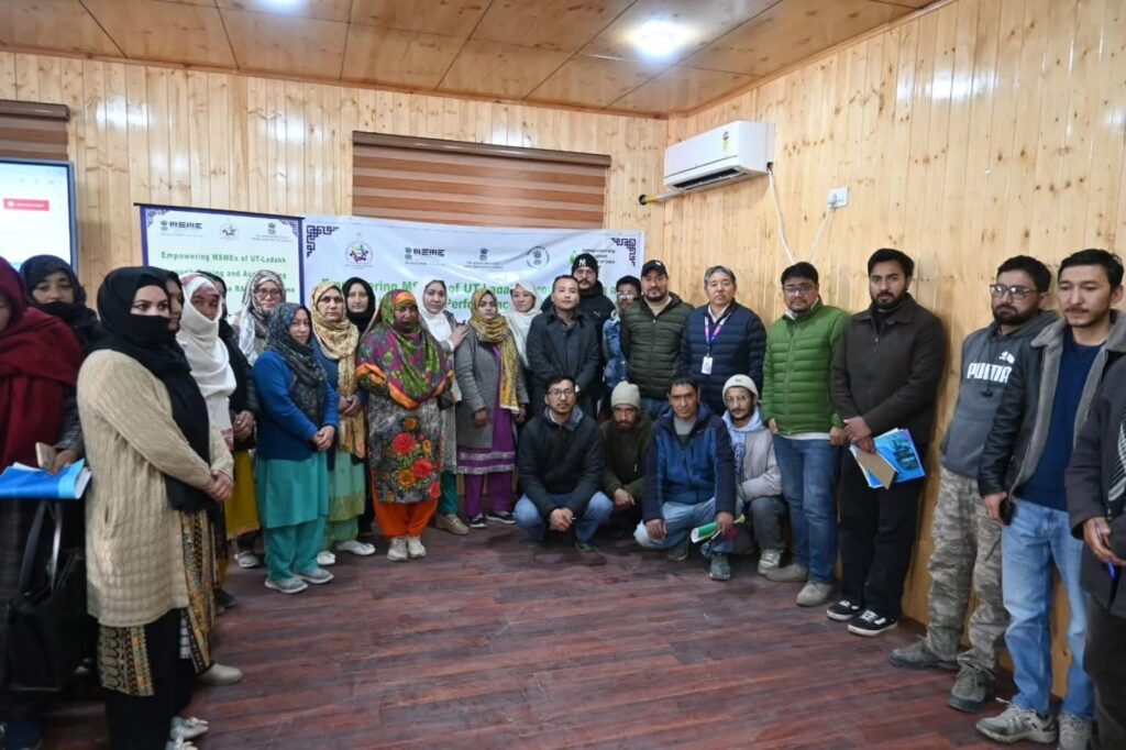Workshop on Credit Outreach for MSMEs and SHGs Conducted at DIC Kargil under RAMP Scheme 