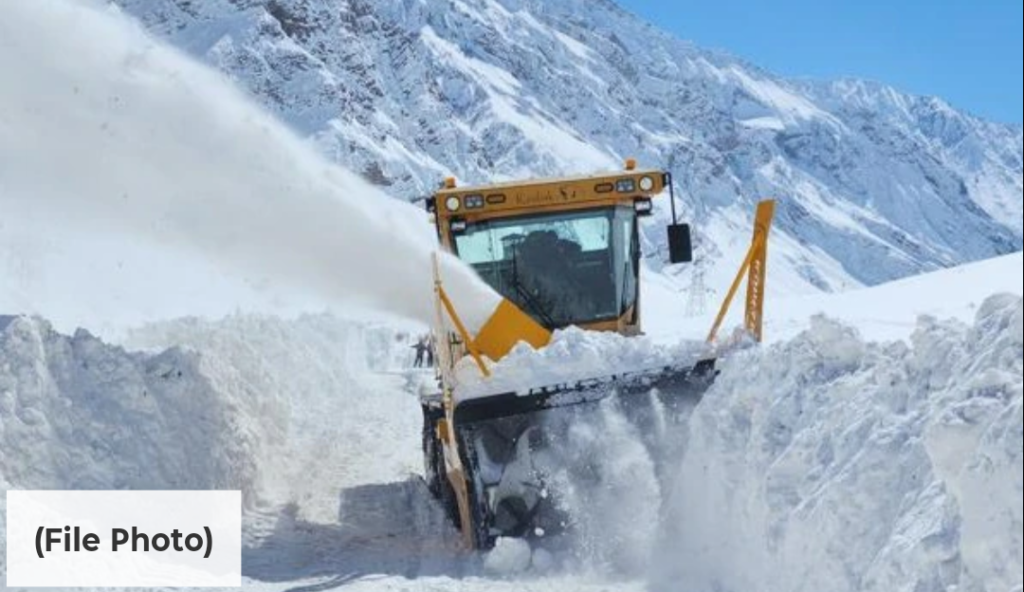 Snow Clearance Operation Underway at Zoji La Pass After Heavy Snowfall