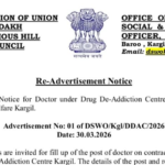 Kargil Administration Invites Applications for Doctor Post at Drug De-Addiction Centre