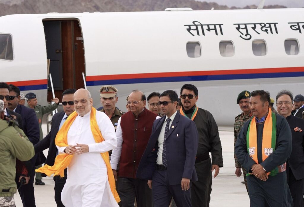 Hon’ble Home Minister Amit Shah Receives Grand Welcome in Leh During Two-Day Visit to Ladakh