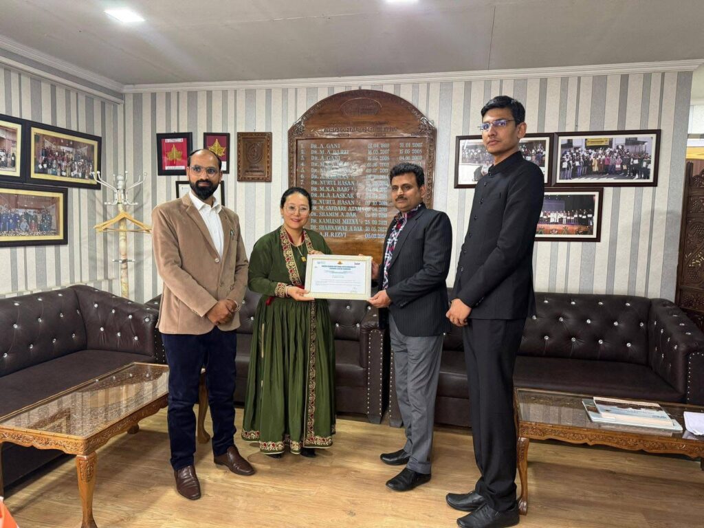 IGNOU LSC Leh Coordinator Conferred with Best Coordinator Award