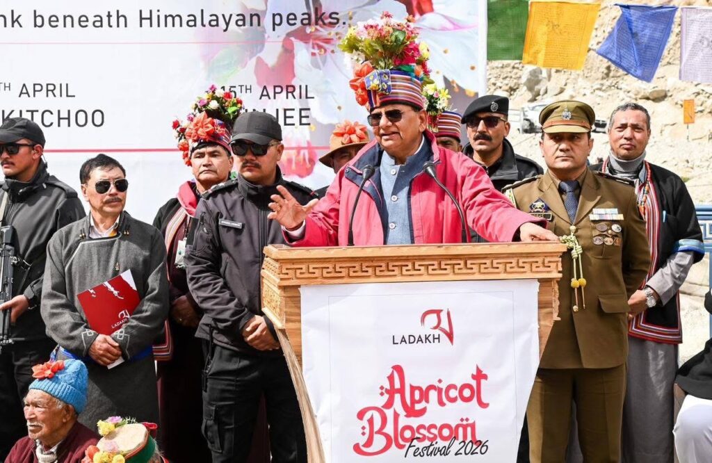 L-G Vinai Kumar Saxena inaugurates Apricot Blossom Festival at Darchiks in Aryan Valley