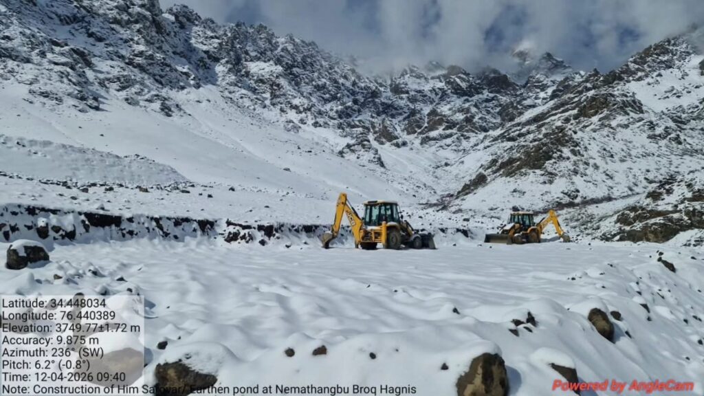 The Hon’ble Lieutenant Governor of Ladakh has directed the Deputy Commissioner, Kargil, to identify locations for the construction of water ponds/percolation tanks across different parts of the district. The Department of Irrigation and Flood Control has identified 20 locations for the collection of snowmelt water to be utilized for agricultural purposes.