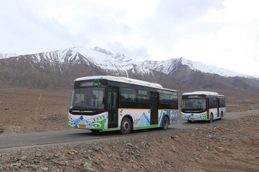 Ladakh’s public transport set to get major boost with sanctioning of 33 e-buses by MoHUA, GoI