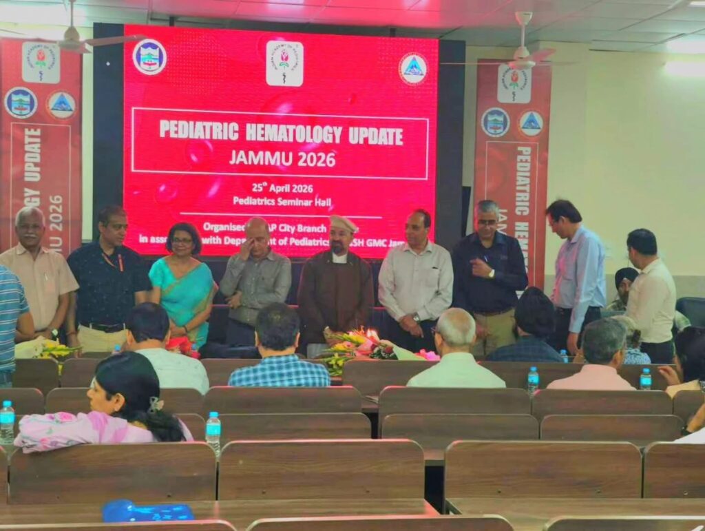 CEC LAHDC Kargil Dr. Mohd Jaffer Akhoon Attends ‘Haematology Update’ Conference at SMGS Hospital Jammu as Chief Guest