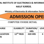 NIELIT Kargil Announces Admission Open for Computer Courses 2026
