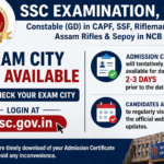 SSC GD Constable Examination 2026: Exam City Details Released