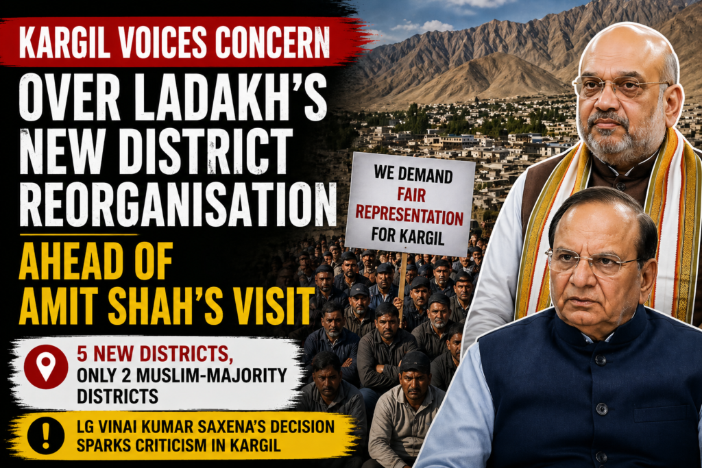 Kargil Voices Concern Over Ladakh’s New District Reorganisation Ahead of Amit Shah’s Visit