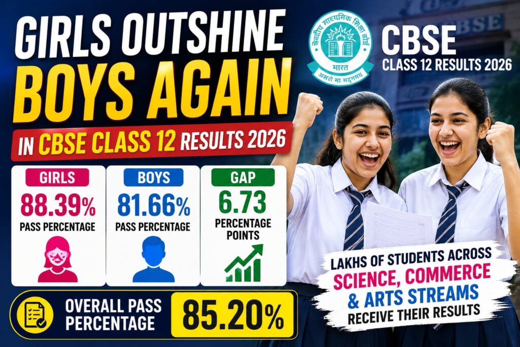 Girls Continue to Lead in CBSE Class 12 Results 2026