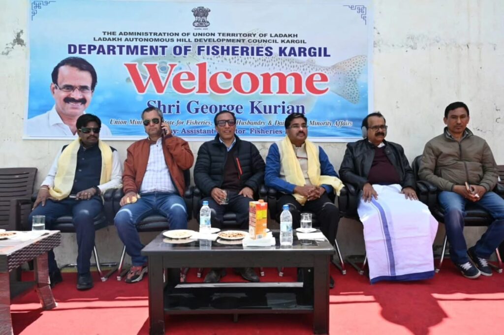 Union MoS George Kurian Engages Minority Beneficiaries in Kargil, Promotes Livelihood Schemes and Trout Farming Potential