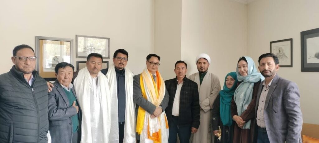 Haj Committee Ladakh Calls on Union Minister Kiren Rijiju in Leh