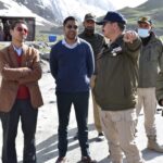  DC and SP Drass visit Zojila Axis along with SDM and other officials