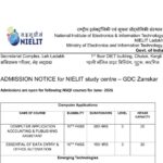 Admissions open at NIELIT Study Centre – Government Degree College Zanskar for NSQF courses (June 2026)