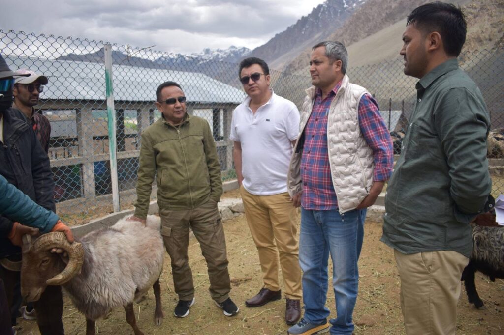 Director Sheep Husbandry Visits Karakul Sheep Farm Khumbathang, Reviews Development Works