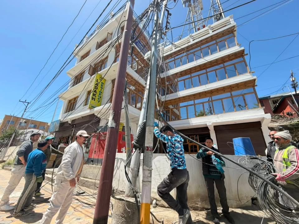 Redundant Poles, Overhead Wires Removed in Baroo–Upper Changchik Beautification Drive