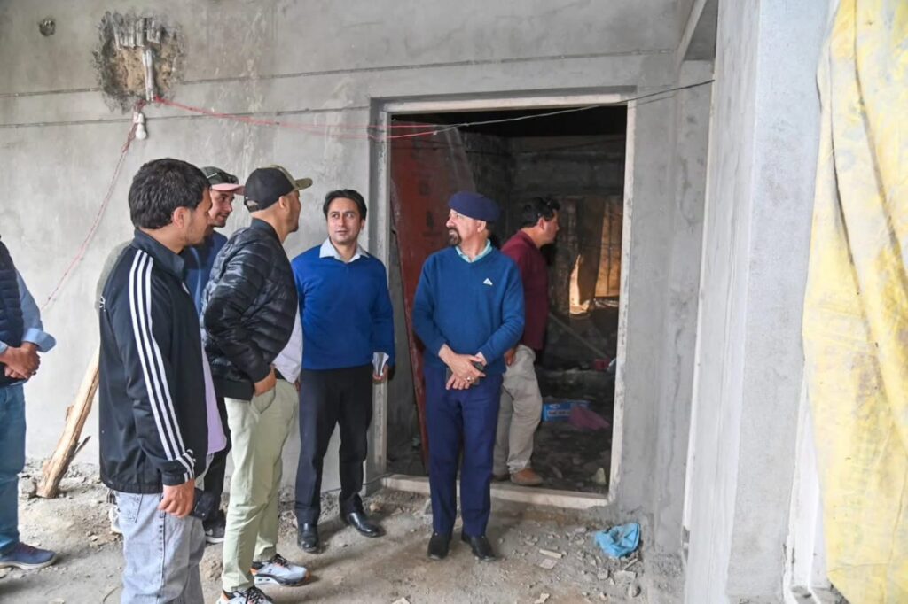 CEC Dr. Mohd Jaffer Akhoon Inspects School Building for Specially Abled Students at Kurbathang