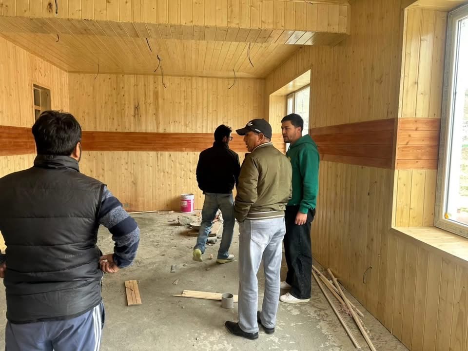 Director FCS&CA Ladakh Reviews Progress of Directorate Office Construction in Kargil, Stresses Timely Completion