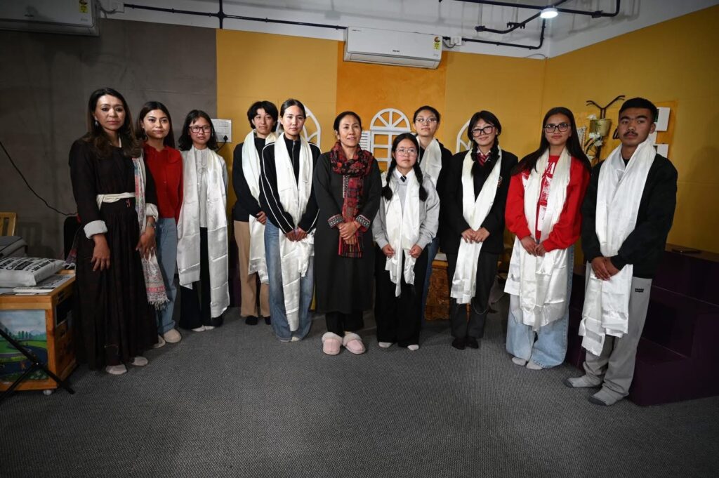 Podcast interaction programme of leh toppers of XII CBSE Board Exmination at PM eVidya School Studio at DIET Leh.