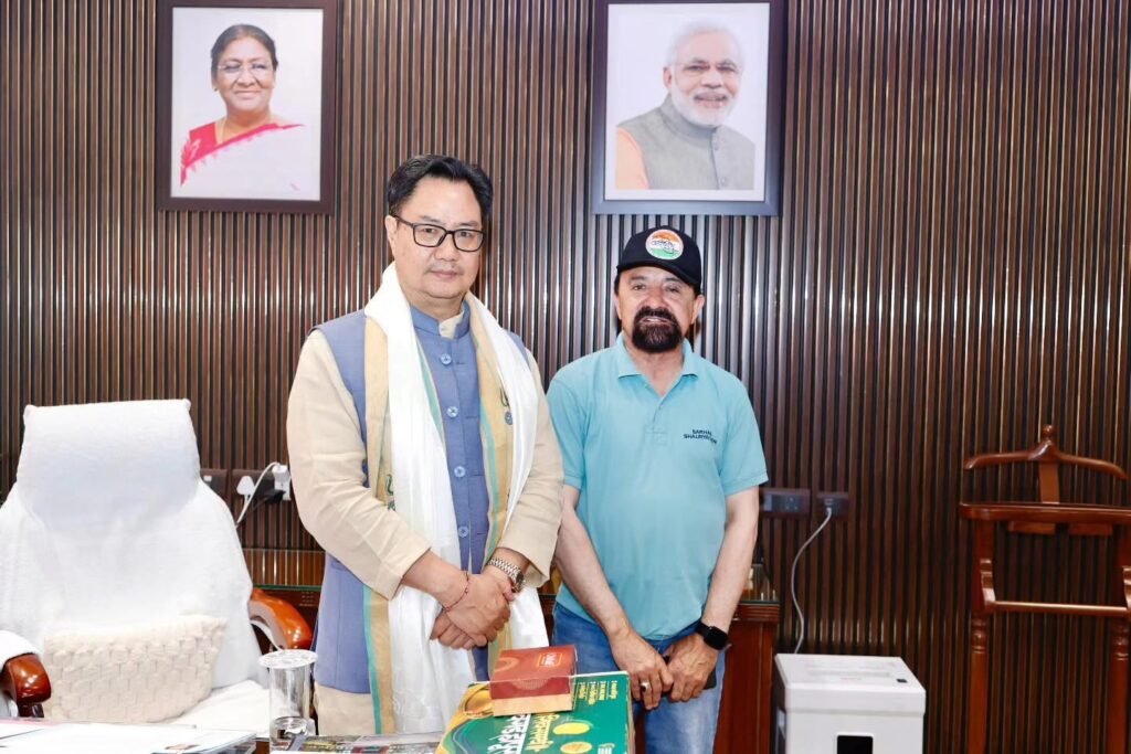 CEC Dr. Mohd Jaffer Akhoon Meets Union Minister Shri Kiran Rijiju, Discusses Minority Schemes, Tourism Boost and Central Benefits for Kargil Region