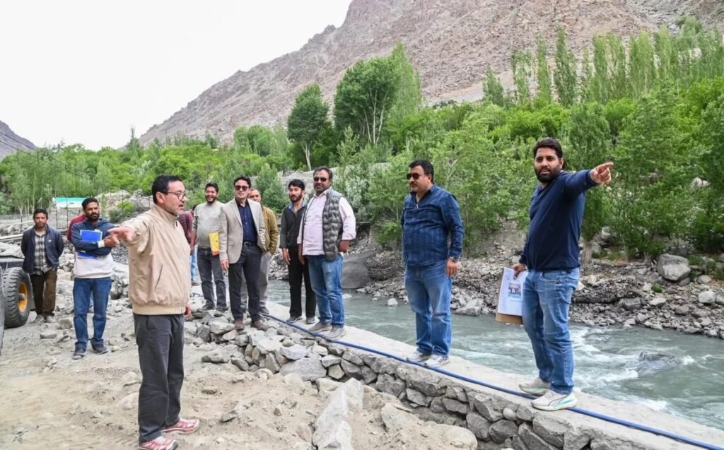 CEO, Kargil Development Authority and Deputy Director Tourism Ladakh review Swadesh Darshan 2.0 projects in Kargil