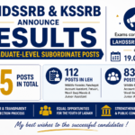 LAHDSSRB & KSSRB Declare Results for 195 Graduate-Level Subordinate Posts in Ladakh