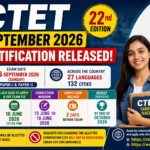 CTET September 2026 Notification Released