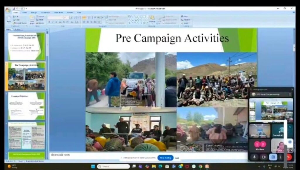 District-Level Sensitization Workshop on “Swachh Gaon, Surakshit Jalvayu” Campaign Held at Kargil