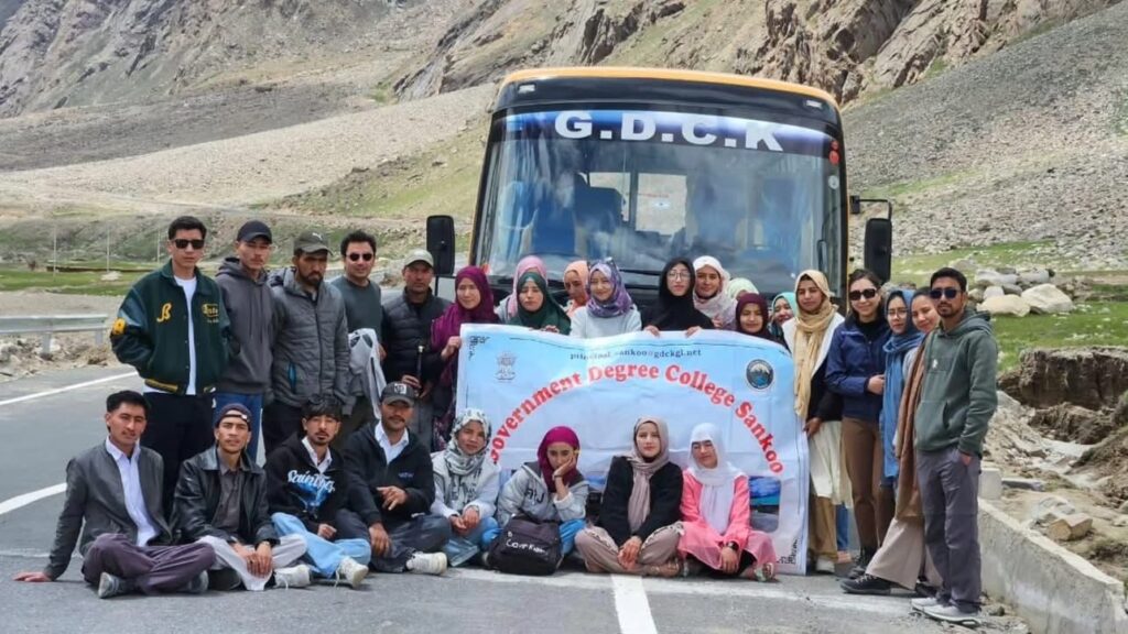 Government Degree College Kargil, Sankoo Campus Conducts Educational Field Trip to Zanskar