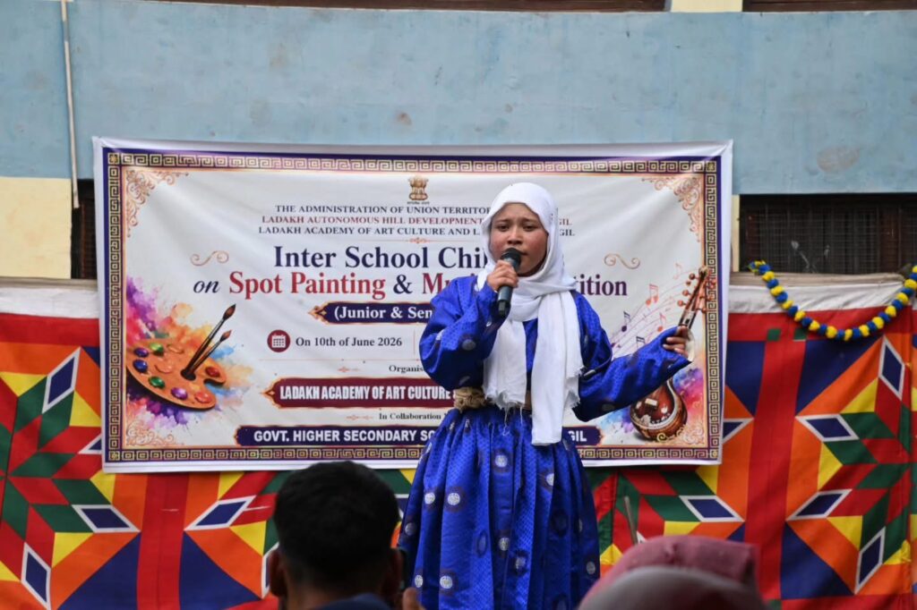 Inter-School On-Spot Painting and Music Competition Held at GHSS Choskore