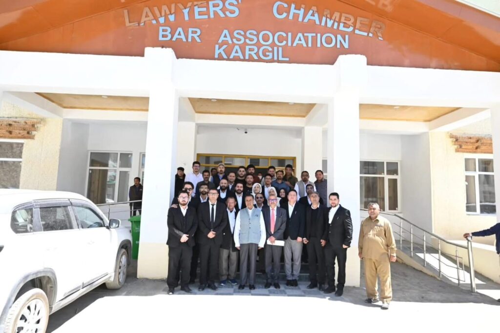 Bar Association Kargil Hosts High Tea in Honour of Justice Arun Palli, Registrar General M.K. Sharma