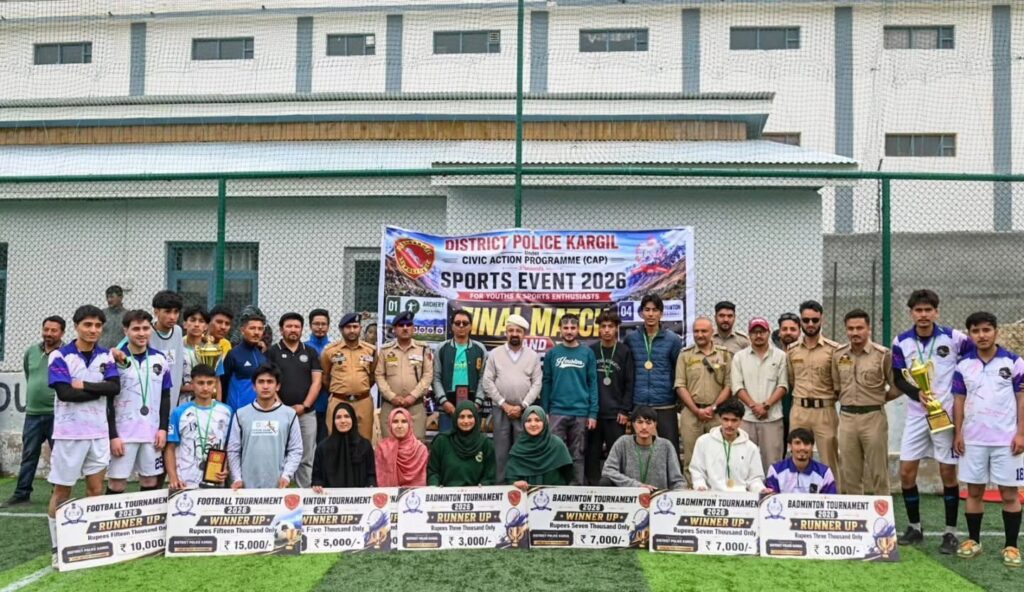 CEC Kargil Attends Final Match and Closing Ceremony of District Police Civic Action Programme Sports Event 2026
