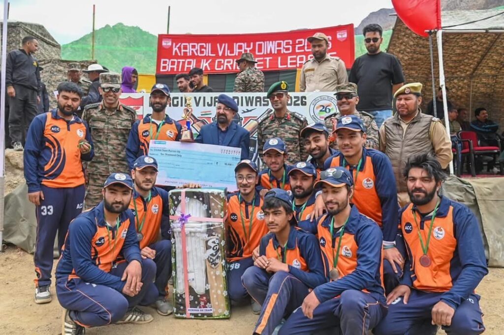 CEC Kargil Attends Grand Finale of Baltik Cricket League Kargil Vijay Diwas 2026-27; Pays Tribute to Kargil War Heroes