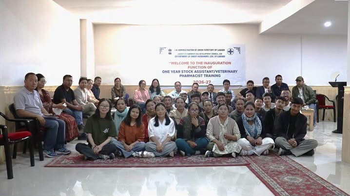 Stock Assistant and Veterinary Pharmacist Training Course for Academic Session 2026–27 Begins at Stock Assistant Training Institute, Leh