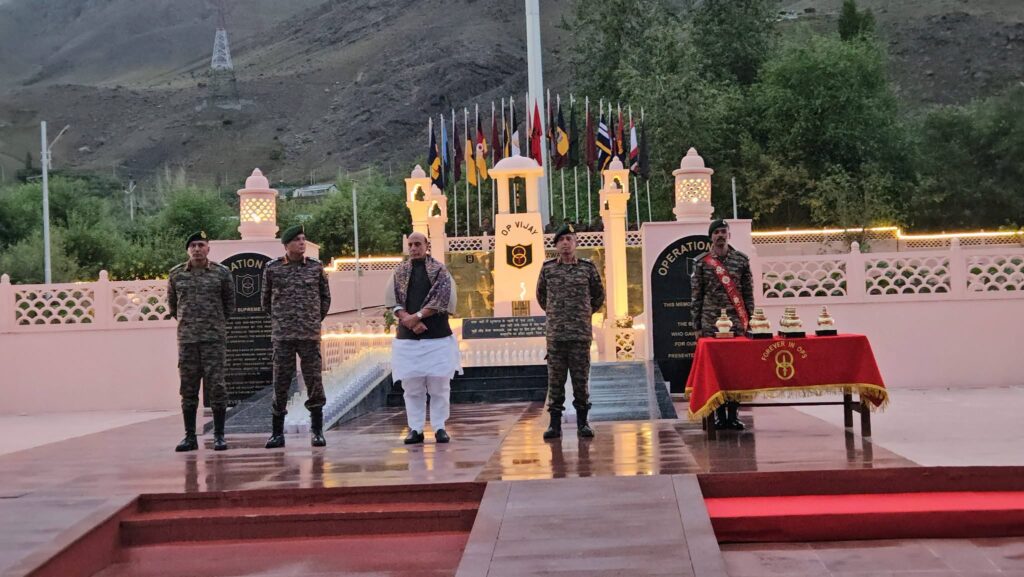  Shaurya Sandhya marks first day of 27th Kargil Vijay Diwas commemorations at Drass.
