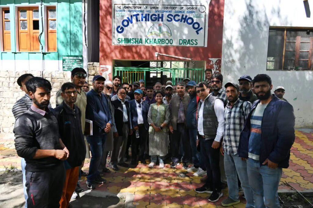 Administrative Secretary, School Education Department, UT Ladakh Reviews Educational Institutions in Drass