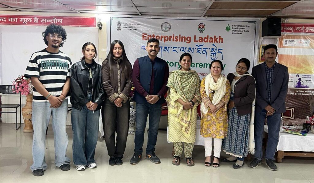 Youth Hold the Steering Wheel of Viksit Bharat”: Administrative Secretary Inspires JNV Students at Enterprising Ladakh Programme